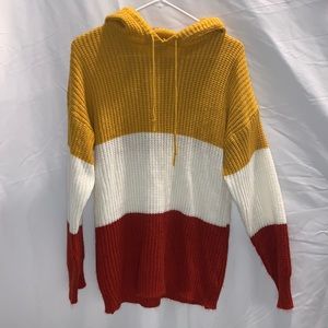 Color block sweater
